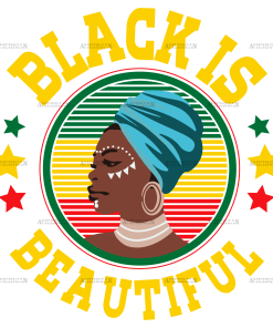 Black Is Beautiful DTF Transfer