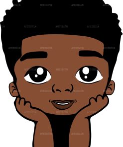 Black Kid-2 DTF Transfer