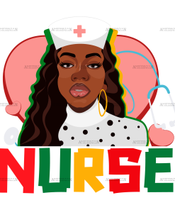 Black Nurse DTF Transfer