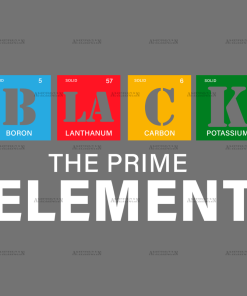 Black The Prime Element-1 DTF Transfer