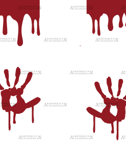Blood Dripping Hand-1 UV DTF Transfer