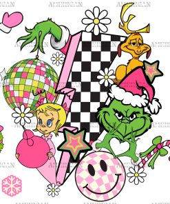Bolt Christmas Grinch UV DTF Transfer
