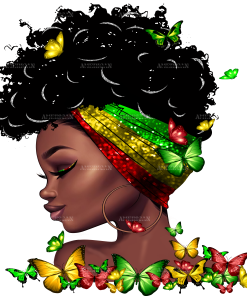 Butterfly Girl DTF Transfer