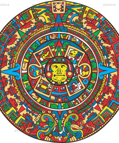 Calendario Maya Colors Dtf Transfer