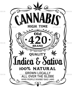 Cannabis Indica Sativa-02 DTF Transfer