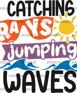 Catching Rays And Jumping Waves DTF Transfer