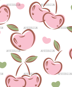 Cherry Hearts UV DTF Transfer