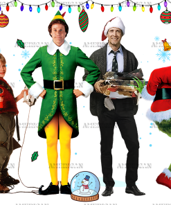 Christmas Movie Friends UV DTF Transfer