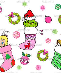 Christmas Socks UV DTF Transfer