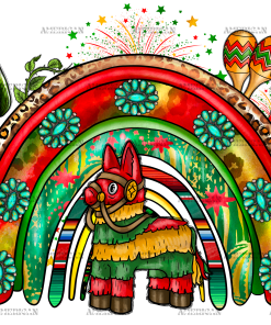 Cinco De Mayo Rainbow DTF Transfer