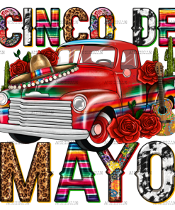 Cinco De Mayo Truck DTF Transfer