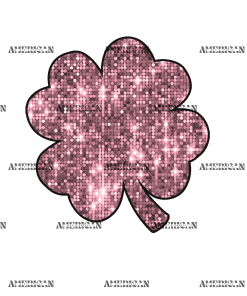 Clover Leaf Rosegold DTF Transfer