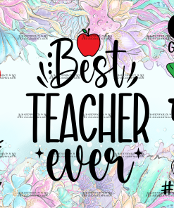 Coffee Teach Repeat UV DTF Transfer