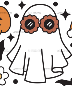 Cool Ghost Rainbow UV DTF Transfer