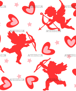 Cupid Heart Red UV DTF Transfer