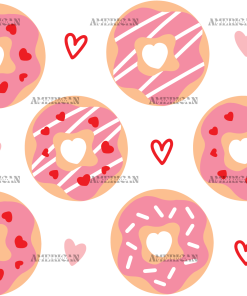 Donut Valentine UV DTF Transfer