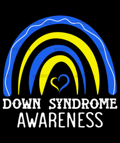 Down Syndrome Awareness Rainbow-2 DTF Transfer