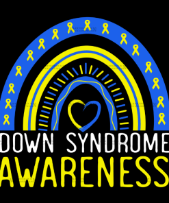 Down Syndrome Awareness Rainbow DTF Transfer