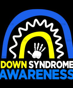 Down Syndrome Awareness Rainbow-3 DTF Transfer