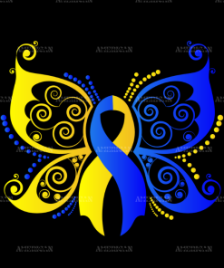 Down Syndrome Butterfly DTF Transfer