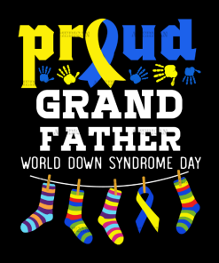 Down Syndrome Grand Father DTF Transfer