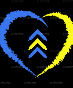 Down Syndrome Heart DTF Transfer