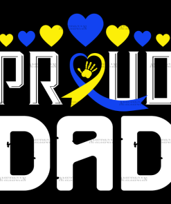 Down Syndrome Proud Dad DTF Transfer