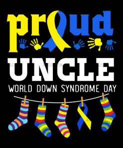 Down Syndrome Uncle DTF Transfer