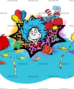 Dr. Seuss Color Splash-2 DTF Transfer