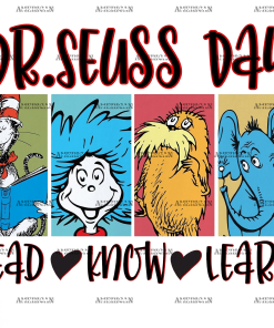 Dr. Seuss Day Read Know Learn DTF Transfer