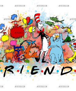 Dr. Seuss Friends-1 DTF Transfer