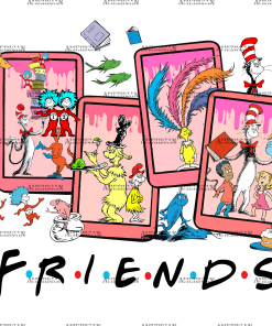 Dr. Seuss Friends-2 DTF Transfer