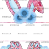 Easter Bunny Name Frame Blue-5 DTF Transfer