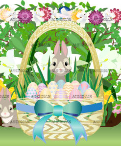 Easter Garden DTF Transfer