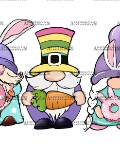 Easter Gnomies-2 DTF Transfer