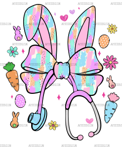 Easter Nurse DTF Transfer