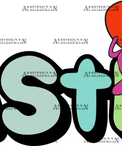 Easter Sad Heart DTF Transfer