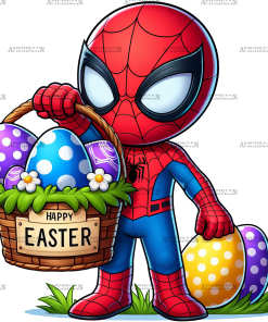 Easter Spider man DTF Transfer