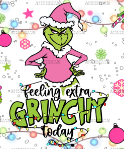 Feeling Extra Grinchy Snowfall UV DTF Transfer
