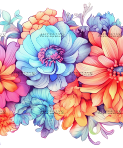 Flowers-10 UV DTF Transfer