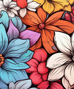 Flowers-8 UV DTF Transfer