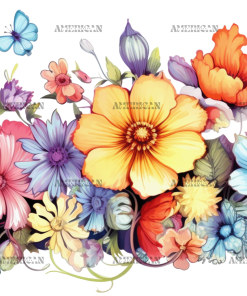 Flowers-9 UV DTF Transfer