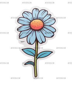 Flowers Sticker-14 UV DTF Transfer