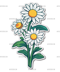 Flowers Sticker-2 UV DTF Transfer
