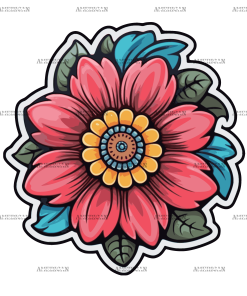Flowers Sticker-21 UV DTF Transfer