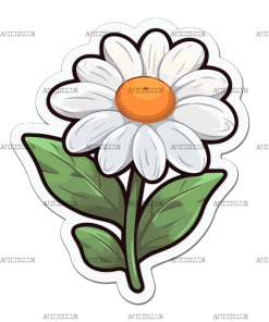 Flowers Sticker-25 UV DTF Transfer