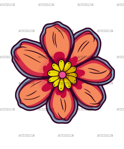 Flowers Sticker-28 UV DTF Transfer