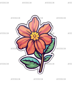 Flowers Sticker-29 UV DTF Transfer