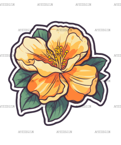 Flowers Sticker-7 UV DTF Transfer