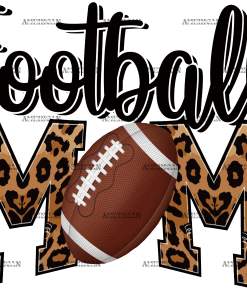 Football Mom Leapord DTF Transfer